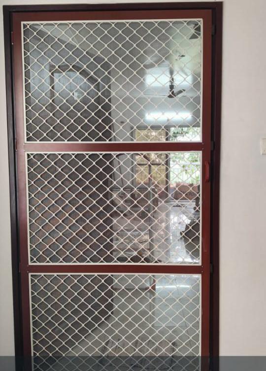 Aluminium Mesh Safety Door